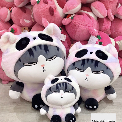 Thú nhồi bông mèo hoàng thượng hoạ tiết galaxy - Size từ 35cm đến 60cm - Quà tặng gấu bông mèo mắt liếc dễ thương.
