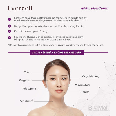 "Giải pháp chuyên gia chống Nếp nhăn sâu Công nghệ Tế bào gốc EVERCELL Deep Wrinkle Solution Expert 10ml  "