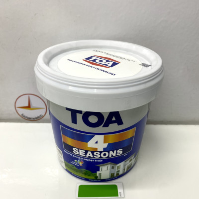 Sơn phào chỉ trong và ngoài nhà Toa 4 Seasons Tropic Shield màu xanh lá D- 7653_1L