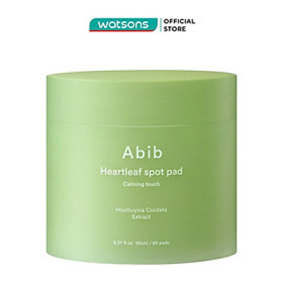 Cotton Pad Abib Heartleaf Spot Pad Calming Touch 80 Miếng/150ml