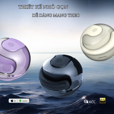 Tai nghe bluetooth thể thao RIBI X28 - Thiết kế đẹp mắt - Pin lâu - không gây đau tai - Phù hợp chạy bộ và đạp xe - Hàng Chính Hãng