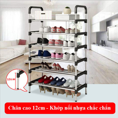 Kệ Để Giày Dép Inox 5 Tầng Lắp Ghép  Đa Năng Cao Cấp- Phong Cách Hàn Quốc - Chính Hãng MINIIN