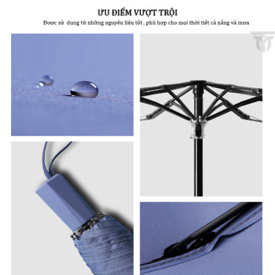 Ô Dù Che Mưa, Che Nắng, Gấp Gọn Tiện Lợi, Thiết Kế Sang Trọng Và Bền Bỉ, Ô Dù Có Lựa Chọn Màu Sắc- Hàng Chính Hãng Teement