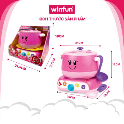 Đồ chơi nấu ăn Winfun 3-in-1 có đèn nhạc 0762 