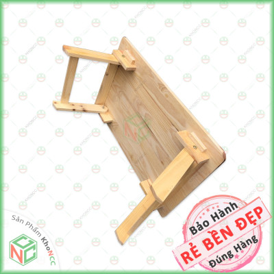 [Xếp Gọn] Bàn Học Gấp Gọn KhoNCC Hàng Chính Hãng - Bằng Gỗ Thông Chân Thang Đa Năng Dành Cho Học Sinh,Sinh Viên, Văn Phòng - KLM-BHGG-604024