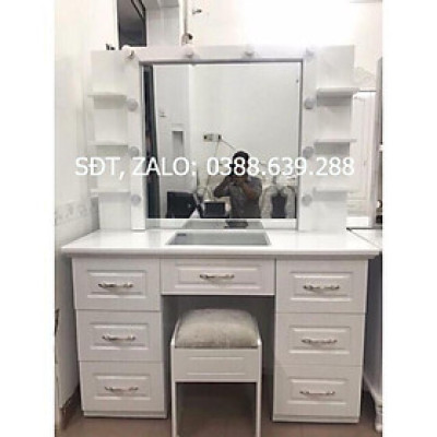 Bàn phấn tân cổ điển gương led ( Hàng Có Sẵn ) 