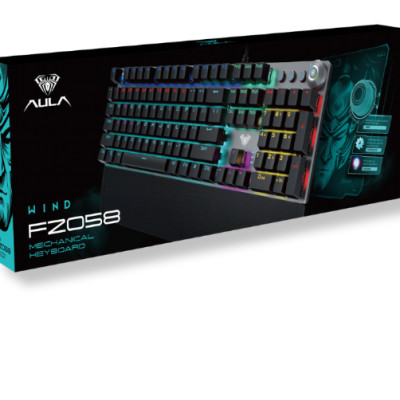 Bàn Phím cơ gaming có dây AULA F2058 Red Switch - Hàng Chính Hãng 