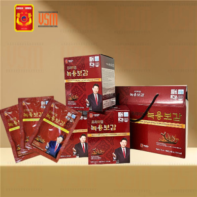 VSM- Chiết Xuất Nhung Hươu Và Hồng Sâm Hàn Quốc 6 Năm Tuổi - Ginseng House Hộp 30 gói
