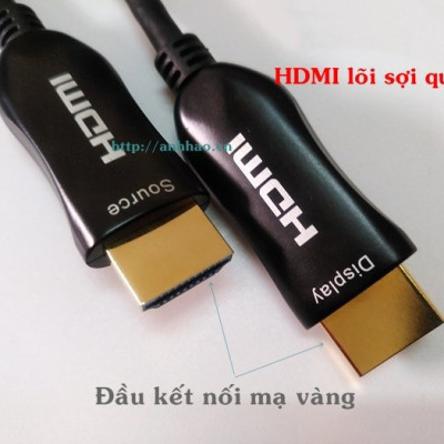 Cáp HDMI 2.0 sợi quang Nova dài 20m, 25m, 30M độ phân giải 4K @60Hz HDR chính hãng 