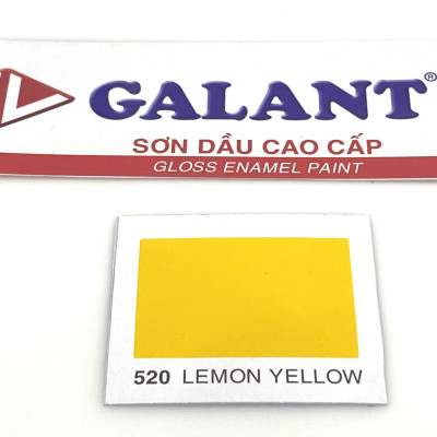 Sơn dầu Galant màu vàng Lemon Yellow 520 _ 0.8L