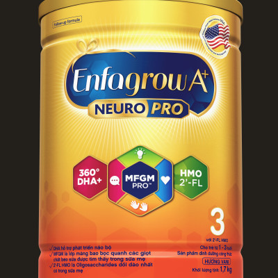 Sữa bột Enfagrow A+ NeuroPro 3 với 2’-FL HMO cho trẻ từ 1 – 3 tuổi– 1.7kg