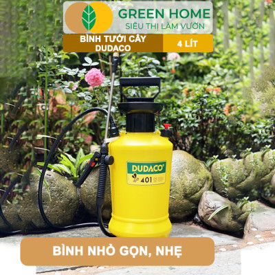 Bình Tưới Cây Dudaco, GreenHome, 4 Lít, Phun Xa 2 Chế Độ, Bơm Nhẹ Tay, Tưới Cây Phun Sương, Bền, Đẹp