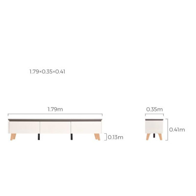 Bàn trà vân đá gỗ công nghiệp hiện đại phòng khách chung cư kết hợp tủ tivi có thể kéo ra thu vào LH058