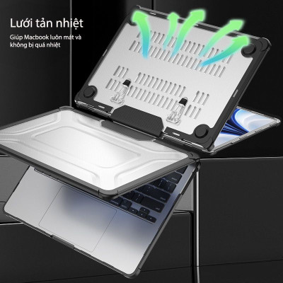 Ốp lưng cho Macbook Pro 14/Pro 16/Air 13/Air 15" Zaki Evoshell Case chống sốc - Hàng Chính Hãng