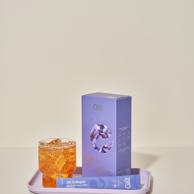 NƯỚC UỐNG COLLAGEN GILAA SIÊU PHÂN TỬ 300DA KẾT HỢP SAFFRON TRẺ HÓA TRẮNG KHỎE DA (20g x 15 gói)