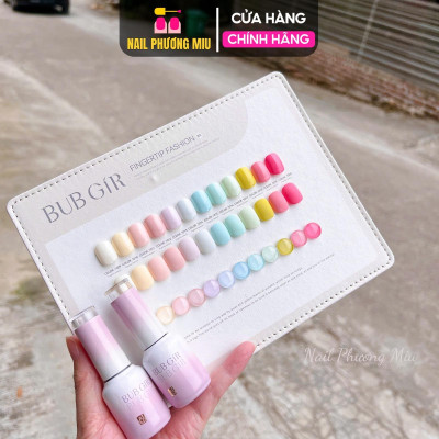Set Sơn Gel BUBGIR 12 Màu Tông Pastel Số 85 Làm Nail Cao Cấp, Tặng Bảng Màu Cao Cấp, Bền Màu, Đặc Mướt, Tạo Xu Hướng Móng Ngọt Ngào Nữ Women