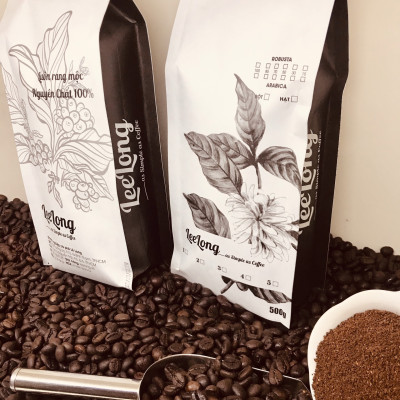 cafe LeeLong2 gu đậm (70 Robusta / 30 Arabica) 1kg