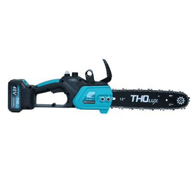 Máy cưa xích pin Tholux M-9091 Chiều dài lam 12 inch, pin 10cell, Động cơ Không Chổi Than