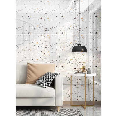 Bộ 20 Tấm Xốp Dán Tường 3D PVC Gỗ Nâu Đỏ 60x30cm Keo Sẵn Dày 2,5mm Cao Cấp, Sang Trọng 