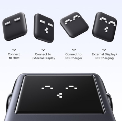 Hub chuyển đổi  USB-C 6 in 1 Groovy Robot Uno Ugreen 35998 ra USB-C, USB-A 3.2, HDMI 4K@60Hz, Sạc PD 100W - Hàng chính hãng