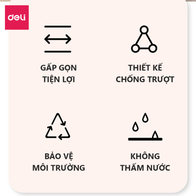 Bàn Gấp Học Sinh Thông Minh Gấp Gọn Có Khe Máy Tính Bảng Và Ổ USB Tuỳ Loại Deli - Bàn Xếp Laptop Đa Năng Có Thể Gấp Gọn - Nhiều Màu
