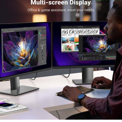 Cáp chuyển đổi Displayport sang HDMI dài 2M hỗ trợ 4K60Hz, 2K144Hz, 1080p240Hz Ugreen 15774 cao cấp - Hàng chính hãng