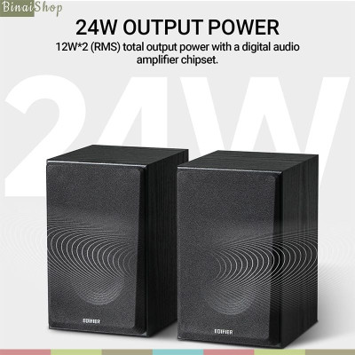 Edifier R990BT - Loa Bookshelf 2.0 Active, Bluetooth 5.4, Công Suất 24W, Đầu Vào RCA Kép Đa Dạng Với Điện Thoại, Máy Tính - Hàng Chính Hãng