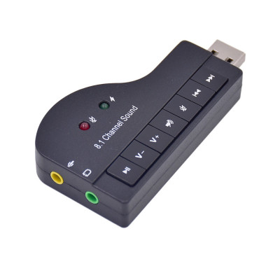 SOAIY Usb sound 8.1 âm thanh sống động - HIFI Magic Voice 8.1 CH - Hàng Nhập Khẩu