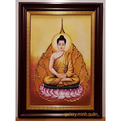 Thích ca mâu ni phật” tranh đá quý