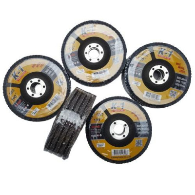 10 viên Đá nhám xếp 100# | Đĩa ráp xếp | Bánh nhám xếp K1 D100 100#