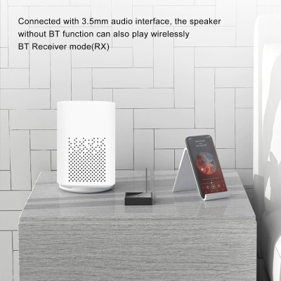 ROGTZ - Thiết bị thu phát âm thanh Bluetooth đa năng NFC M6 Bluetooth 5.0, Chế độ chuyển đổi linh hoạt, Phạm vi 10m.  Màn hình LCD, Điều khiển từ xa, Tích hợp Micro, Pin Lithium-Ion  3.7V/500mAh, Hỗ trợ FM, USB, Thẻ TF - Hàng Chính Hãng