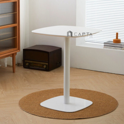 Bộ bàn tiếp khách vuông 2 ghế nhựa trong SL TE1544-06W / ICE Nội thất Capta