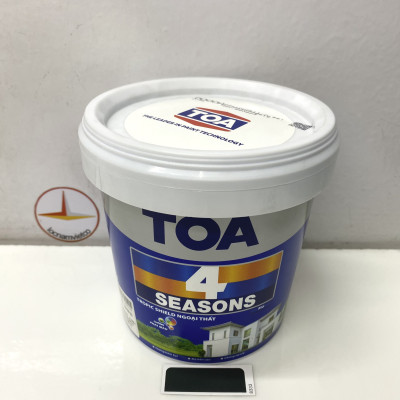 Sơn phào chỉ trong và ngoài nhà Toa 4 Seasons Tropic Shield màu đen D- 8333 _1L