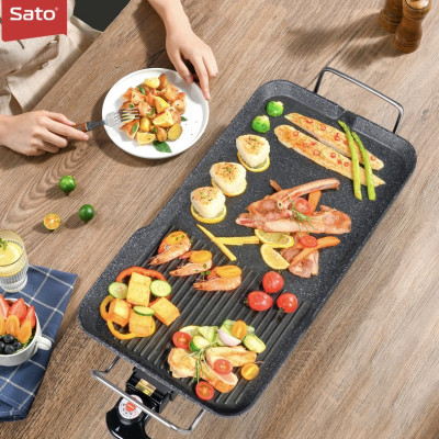 Bếp nướng điện SATO BN11 - Bếp nướng được đúc bằng nhôm nguyên chất 100% có độ bền cao - Miễn phí vận chuyển toàn quốc - Hàng Chính Hãng