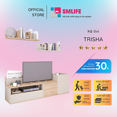Kệ để tivi phòng ngủ phong cách hiện đại SMLIFE Trisha