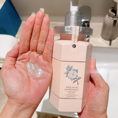 Sữa Tắm Trắng Da Hoa Trà Weilaiya Niacinamide Shower Gel - Hương nước hoa ngọt ngào 450ml
