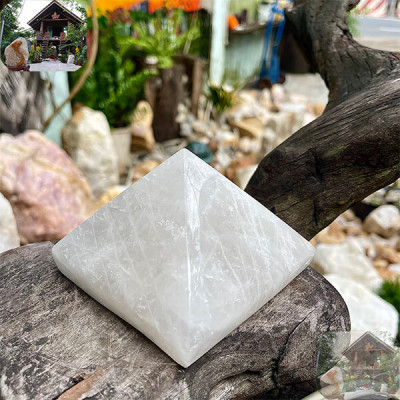 Kim tự tháp phong thủy NHA SAN T642 Vật phẩm mang lại may mắn, sức khỏe và tài lộc - 0.98 kg (7 x 10.2 cm)