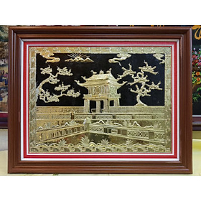 Tranh đồng vàng liên tấm, KHUÊ VĂN CÁC, VĂN MIẾU QUỐC TỬ GIÁM- CHÙA 1 CỘT, CHÙA DIÊN HỰU-