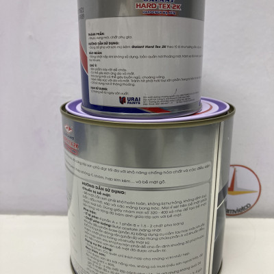 Sơn sắt mạ kẽm không cần lót Hard Tex 2K màu xám 427 1L