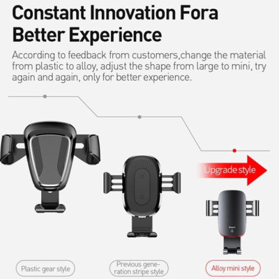 Giá Đỡ Điện Thoại Baseus Gắn Lỗ Điều Hòa Xe Hơi - Hàng Chính Hãng