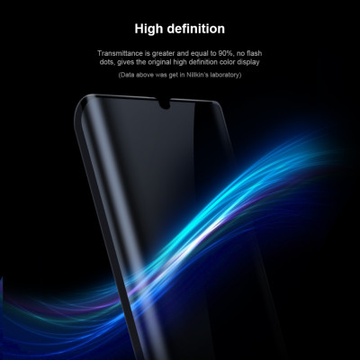 (Mua 1 tặng 1) Tấm dán màn hình curved film full viền 3D cho Samsung Galaxy S23 Ultra hiệu Nillkin Full Glue Screen Protector có độ mỏng chỉ 0.23mm, mặt vát cạnh 2.5D ôm sát toàn bộ viền, tặng kèm khung tự dán dễ dàng dán tại nhà - Hàng nhập khẩu