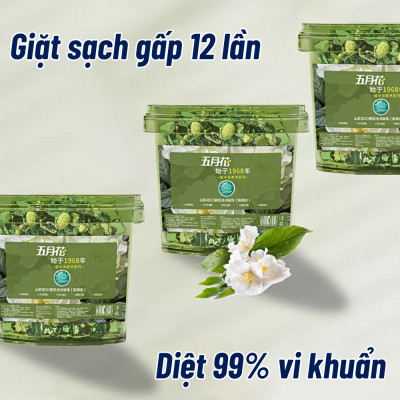 Hộp 140 Viên Giặt 5in1 Hương Hoa Dịu Nhẹ Khử Khuẩn 99%, Viên Giặt Xả Thơm Làm Mềm Quần Áo