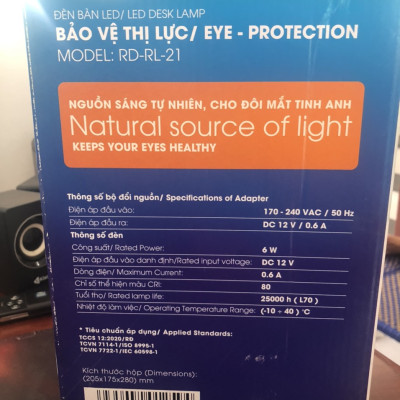 Đèn bàn LED Rạng Đông 6W RD-RL-21.LED 3 Chế độ Ánh sáng (Trắng/Vàng/Trung Tính)