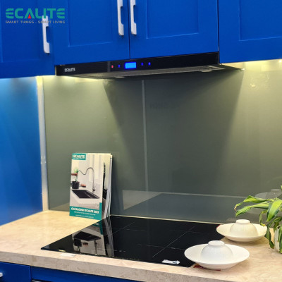 Máy Hút Mùi Âm Tủ H-Series Ecalite EH-AT60LCD - Kính Đen -  Điều Khiển Cảm Ứng 3 Tốc Độ - Màn Hình LCD Hiện Đại - Hàng Chính Hãng 