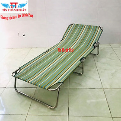 Giường Xếp Inox Tín Thành Phát – Vải Giường Đàn Hồi Tốt, Thoáng Mát, Không Thấm Nước, Dễ Vệ Sinh