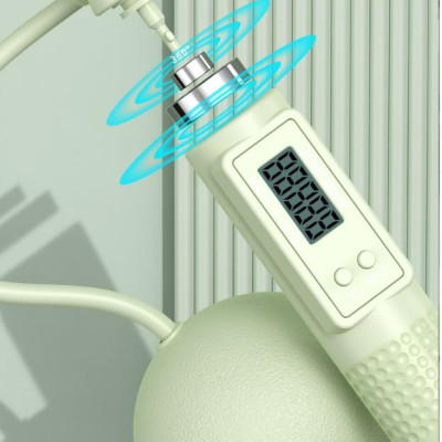 Dây nhảy thể dục không dây có bóng tặng kèm dây dà lõi thép 3m( Đến số vòng, đếm calo , đếm km) Mã 5MH