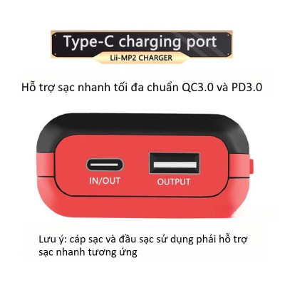 Hộp Sạc Pin 18650 21700 Li-ion LiitoKala MP2 Kiêm Hộp Sạc Dự Phòng QC3.0 PD3.0 Tháo Lắp Dễ Dàng