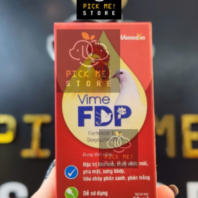 Vemedim Vime FDP Dung Dịch Uống Hỗ Trợ Hô Hấp, Chảy Nước Mũi Cho Gà Đá, Vịt, Bồ Câu