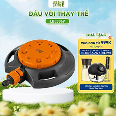 Đầu vòi phun nước tưới cây Lebenlang LBL3369, gồm 8 kiểu phun nước đa dạng khác nhau, thiết kế tiện dụng - hàng chính hãng