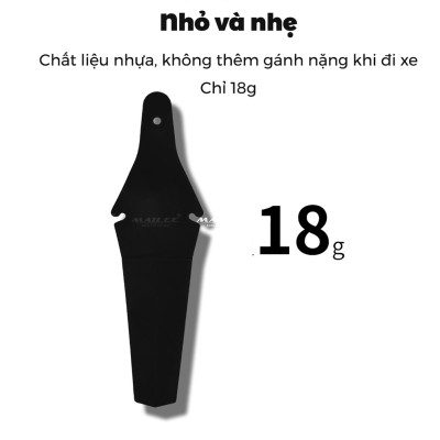 Tấm Chắn Bùn Xe Đạp Sau Gắn Nhanh AS-01 dài 33cm, chống bắn bẩn gắn dưới yên xe đạp - Mai Lee